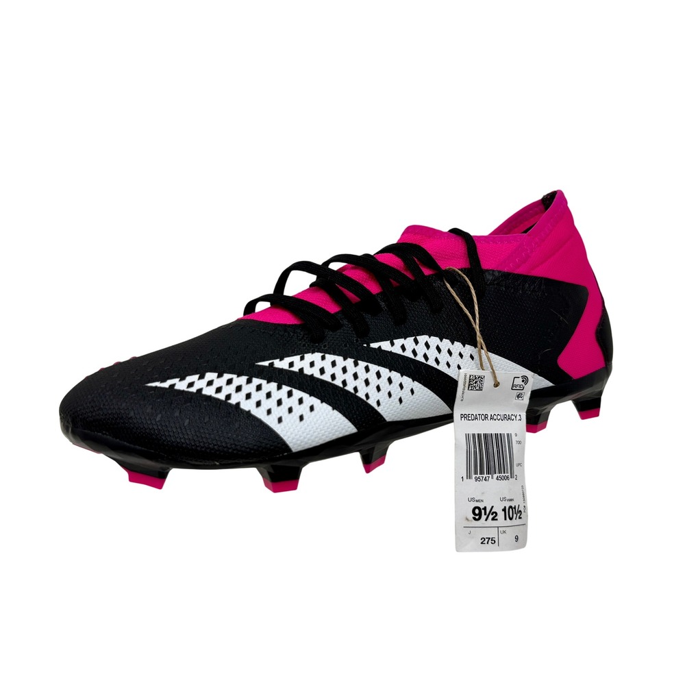 Adidas Predator Accuracy.3 FG Soccer Cleats Mens 9.5 Black Pink GW4589